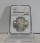WOW!  1896-P  MORGAN Silver Dollar, NGC MS-65!