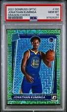 2021 Donruss Optic Jonathan Kuminga Dragon Choice Rated Rookie PSA 10 GEM MINT