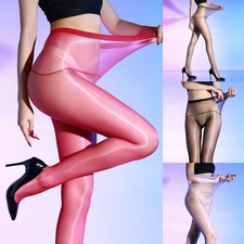 Oily Shiny Glossy Stockings Tights Ultra-Thin Black Nylon Pantyhose Seamless New