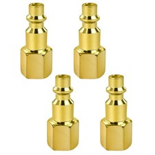 1/4 Inch Air Hose Fittings Kit 4 Pcs Female Thread Quick Connect Adapter for...
