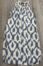 Lauren Ralph Lauren Cream Blue Sz 4 Sleeveless Dress