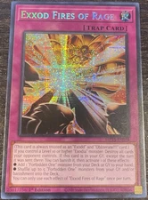 Yugioh -  Exxod Fires of Rage MP25-EN094 - Prismatic Secret Rare - NM/M