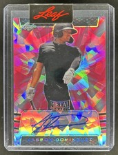 2019 Leaf Metal Draft Jasson Dominguez Crystal Pink Auto Autograph #1/5