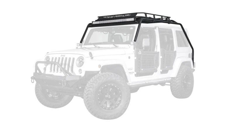 Barra de luz de parabrisas Body Armor JK-6126 para Jeep Wrangler JK 07-18 Foto 2 de 4