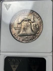 1958 ANACS MS65 Franklin Half Dollar 50c, Vintage Soapbox, Monster Reverse Toned