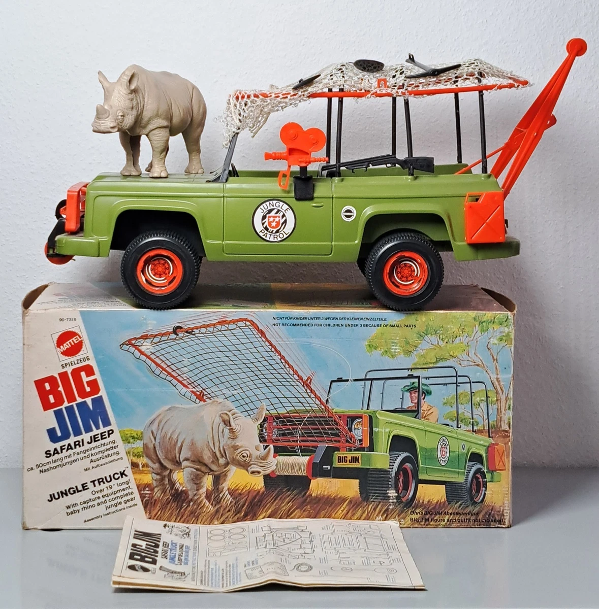 Jeep Big Jim Mattel 1978 – Véhicule Jouet Vintage, Boîte D'origine, Collection