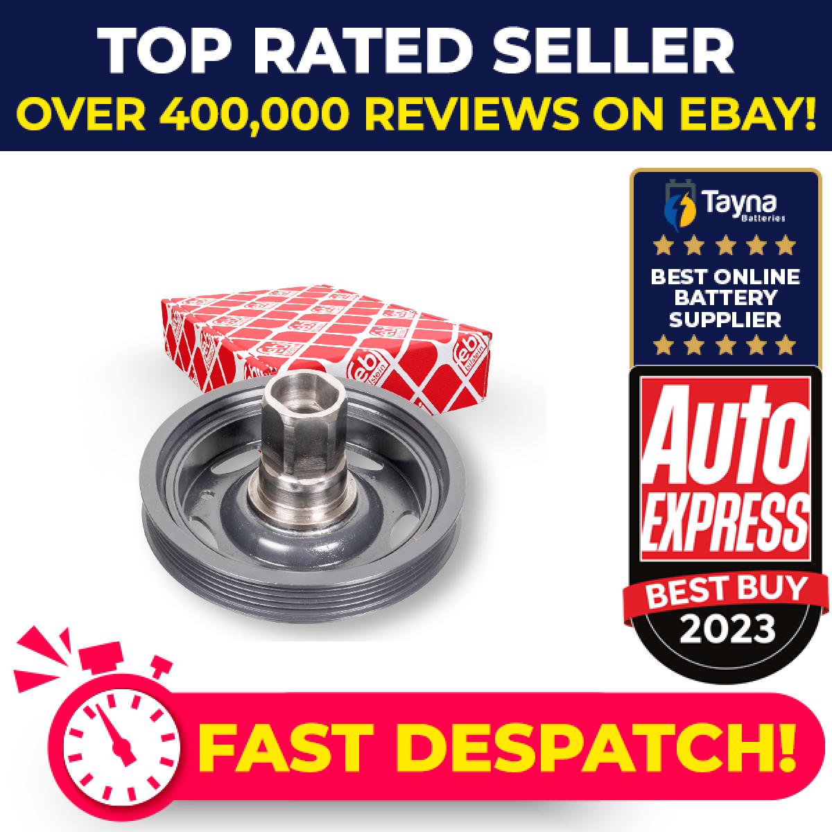 Crankshaft Pulley fits VAUXHALL INSIGNIA A 1.4 11 to 17 Belt 025199420 055571402