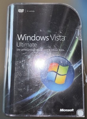 Microsoft Windows Vista Ultimate 32/64 Bit 2 DVDs mit Produktschlüssel