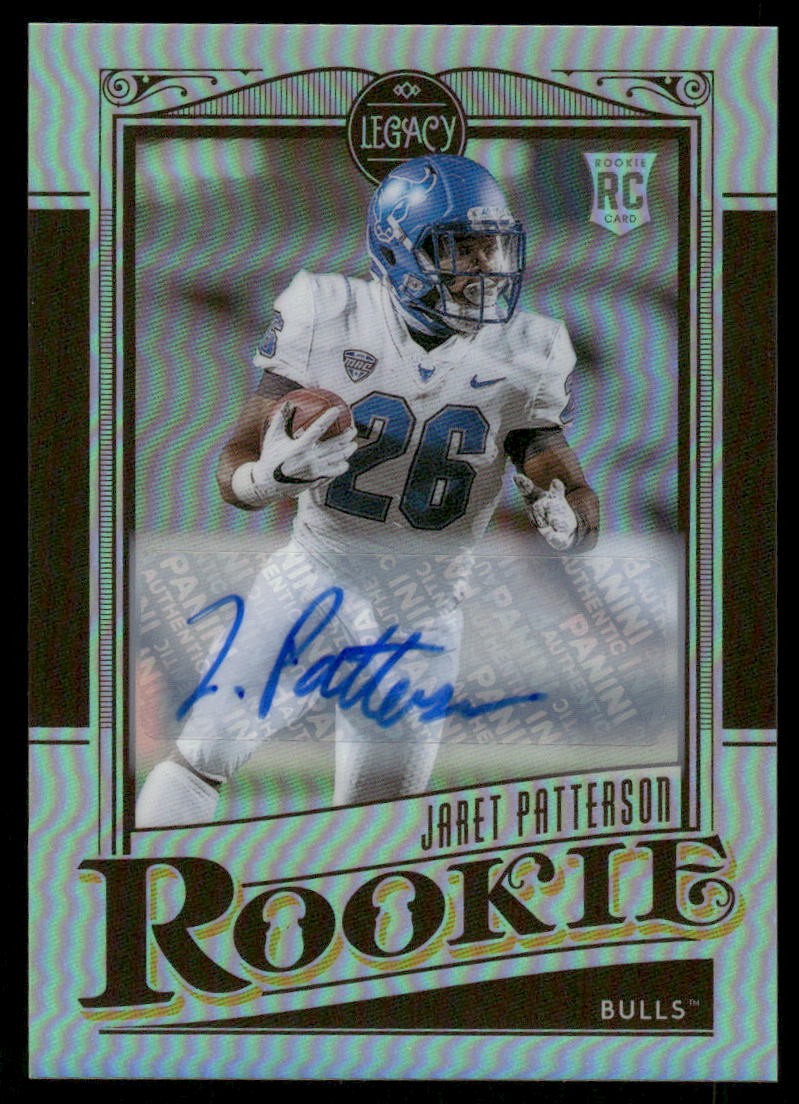2021 Panini Legacy #190 Jaret Patterson Rookies Premium Penmanship Silver