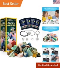 NATIONAL GEOGRAPHIC Rock Tumbler Refill Kit - Gemstone Mix of 9 varieties