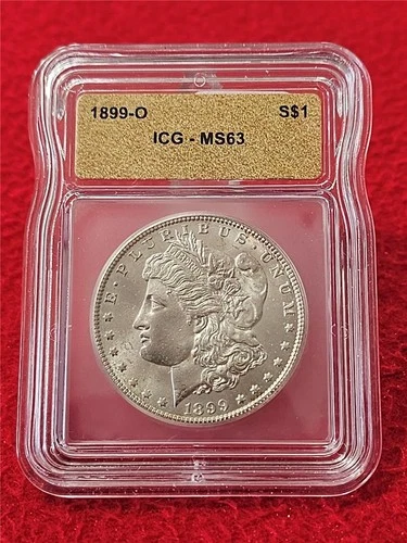 1899-O MORGAN SILVER DOLLAR  ICG  MS 63                                   #T1750