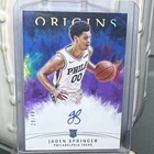 Panini Origins 2021-22 Rookie Autograph Jaden Springer Purple Serial 29/49 76ers