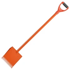 Uimoso Shingle Removal Tool with D-Grip Handle, Lightweight Steel, Orange