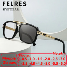 Men Women Photochromic Myopia Nearsighted Glasses Outdoor Discolour Glasses New