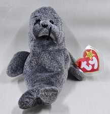 TY Beanie Baby - SLIPPERY the Seal 7 inch  1999