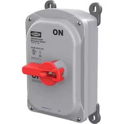 Hubbell Wiring Device-Kellems Hblds30 Disconnect Switch, Nonfusible, 3Pst,