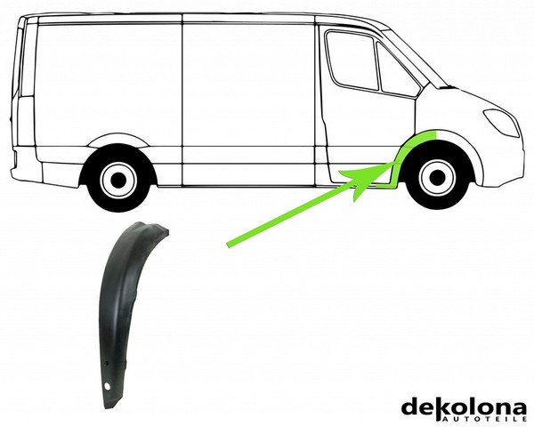 Reparaturblech Radhaus FüR Ford Transit Kasten Bus Rechts Vorne 91-94-image