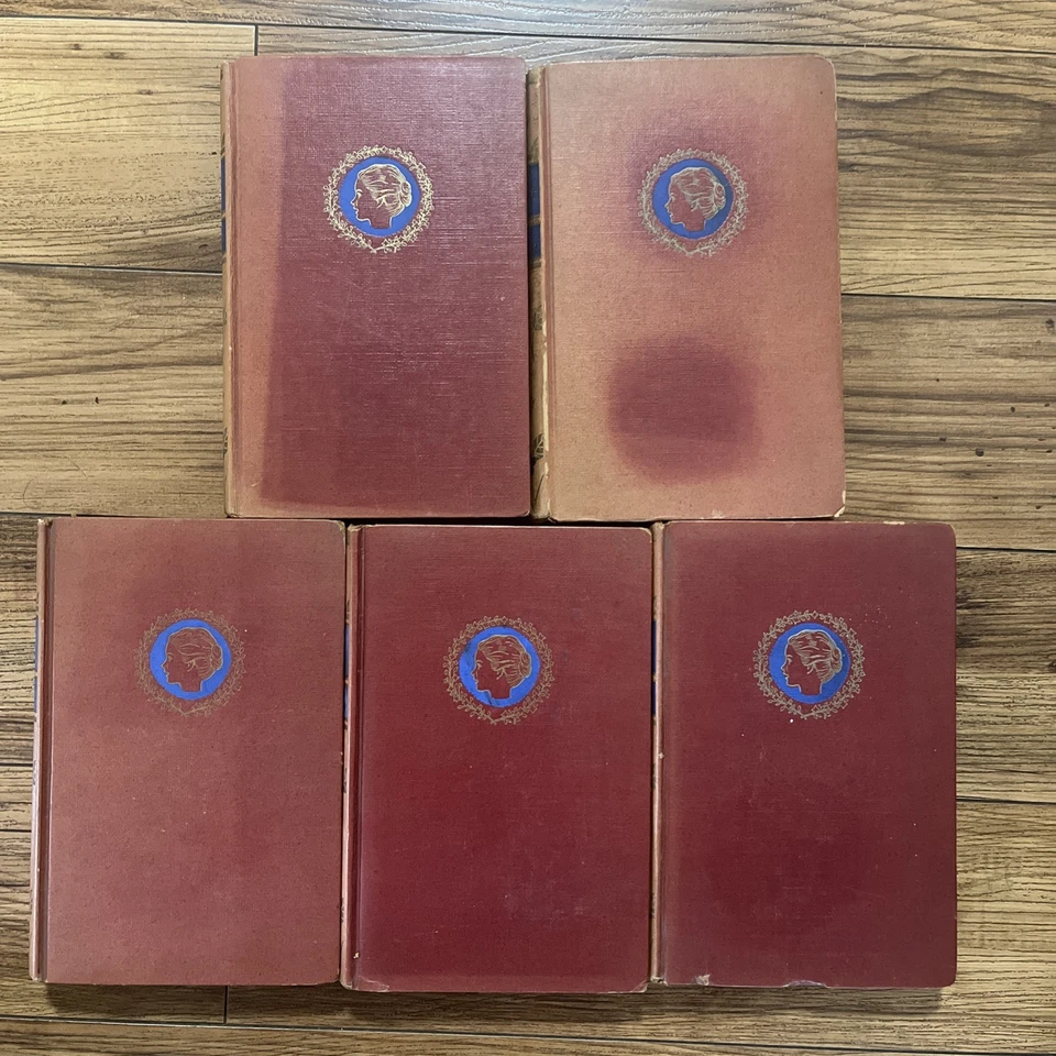 Antique Louisa May Alcott 5 Volume Collection Set, 1945 Books Inc Publisher Foto 2 de 4