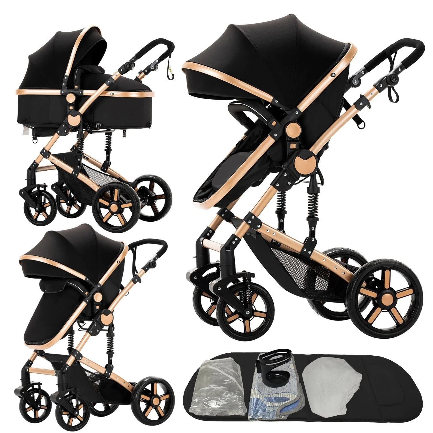 2 in 1 Baby Stroller Convertible Foldable Standard Stroller Reversible Pushchart
Opens in a new wind