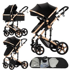 2 in 1 Baby Stroller Convertible Foldable Standard Stroller Reversible Pushchart