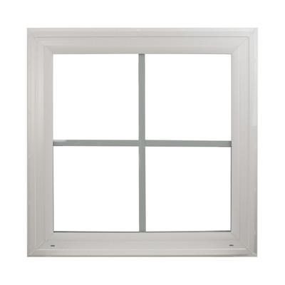 Double Pane Window 16'' x 16'' with Grids, Argon Filled, Low-E Glass Square Window