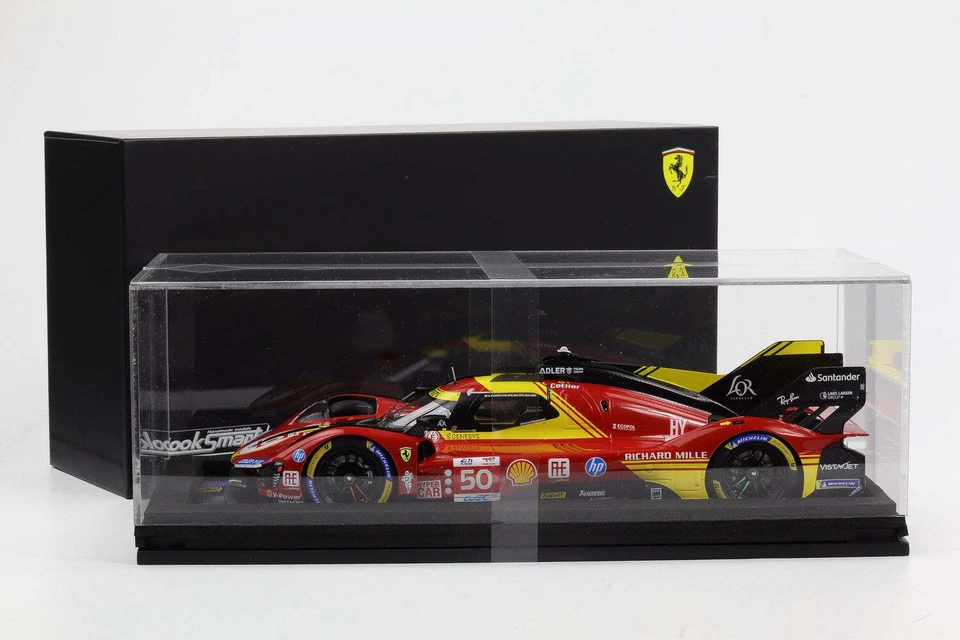1:18 LookSmart Ferrari 499P #50 AF Corse Winner 24h Le Mans 2024 NUOVO... - Immagine 4 di 4