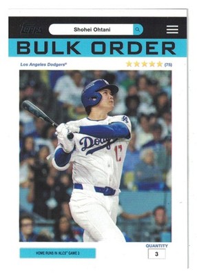 2026 Topps Baseball Bulk Order Shohei Ohtani Los Angeles Dodgers #BO-7