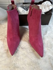 Gucci Adina Pink Suede Ankle Boots-10.5 US Si...
