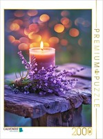 Calvendo Puzzle Lavender By Candlelight | 2000 Pieces, Finished Size 35.4 × 26.4