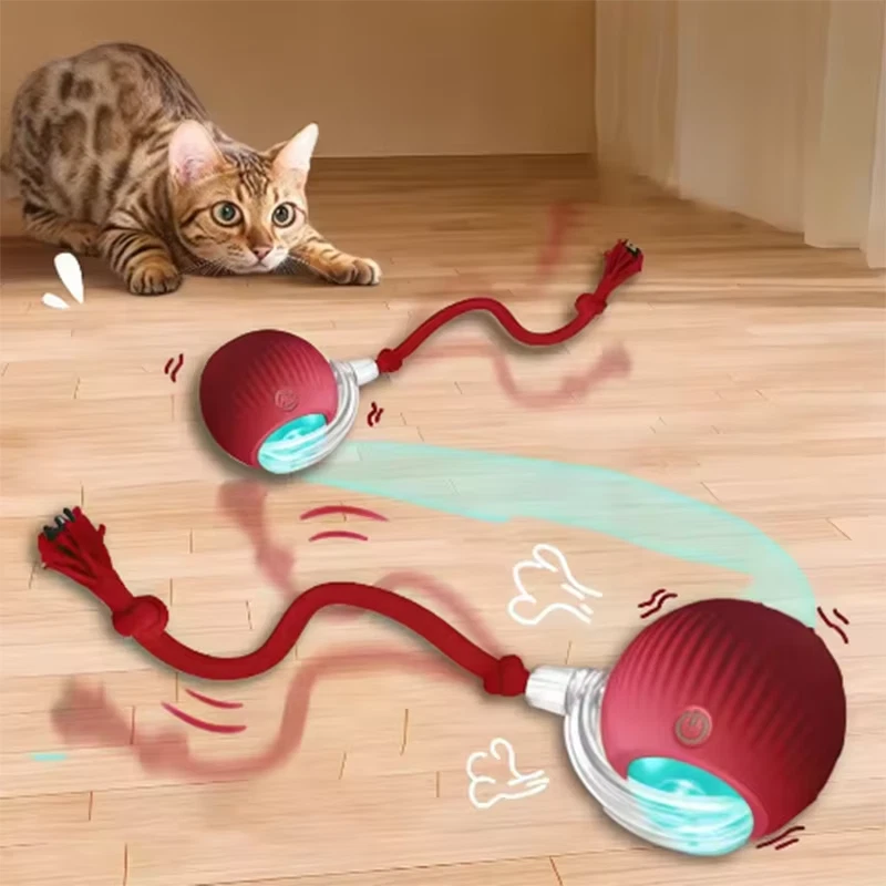 Automatic Rolling Ball Smart Cat Dog Toy Electric Pet Self-moving Kitten Game - image 2 of 4