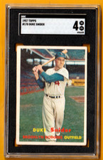 1957 TOPPS   DUKE SNIDER  #170  SGC 4   DODGERS  HOF