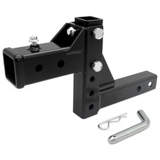 Adjustable Trailer Hitch Receiver for 2-Inch Receiver, Steel Tow Hitch Multip...