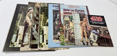 X-912 VINTAGE 1980'S KENNER STAR WARS BOOKS FOLDERS & NOTEBOOKS