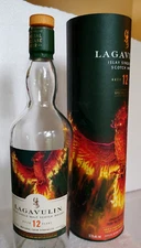 Lagavulin 12 Year - The Flames of the Phoenix / Empty Islay Single Malt Scotch