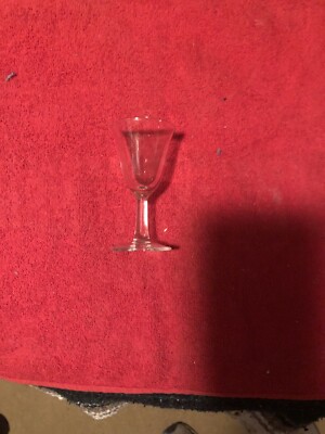 Cordial Glasses - VINTAGE LUMINARC FRANCE TULIP 7  GLASS (set of twelve in box)