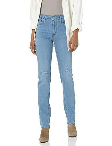 High Rise Straight Jeans 