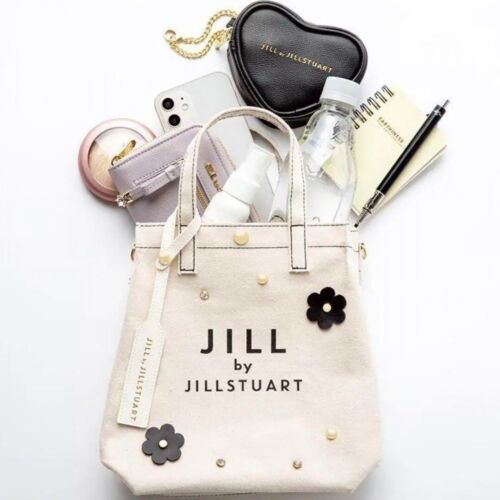 Jill Stuart Borsa a tracolla a 2 vie con fiori bianca L17,5 x H22 x D10,5 cm Takarajimasha - Foto 3 di 7