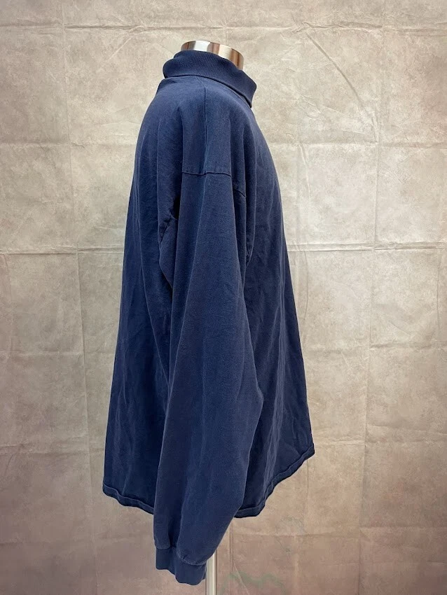 Camisa Pro Player Hombre Manga Larga Cuello Alto Azul Oscuro Talla XXL Foto 4 de 4