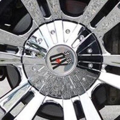 4) XD Monster CHROME Center Caps for 18 20 22 inch XD778 Rims