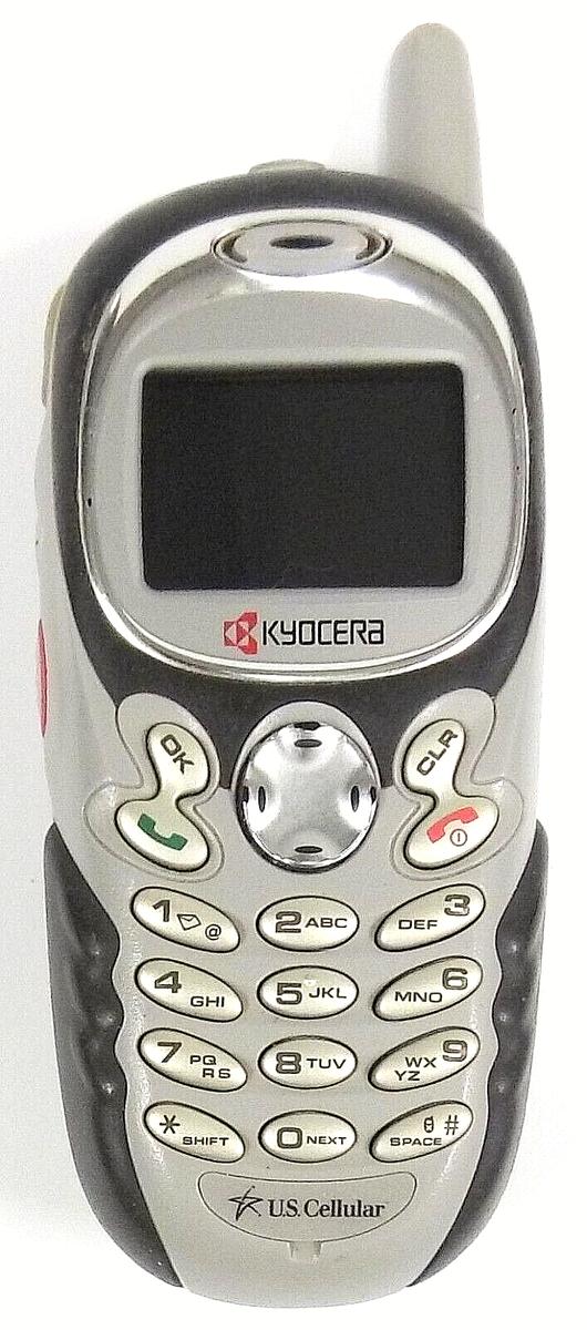 KYOCERA 折りたたみ式携帯電話 シルバー　新品未使用 Kyocera KX440 - Gray and Black ( U.S. Cellular ) Very Rare