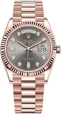 Rolex Day-Date President Slate Diamond 18kt Everose Gold 128235 Rose Gold 14
