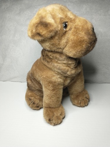 Peluche realistico cane SHAR PEI peluche 15” grafica internazionale vintage - Foto 7 di 13