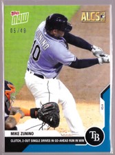 Mike Zunino Rays Clutch HIt ALCS Win Astros 10.11 2020 Topps Now 400 Blue 05/49