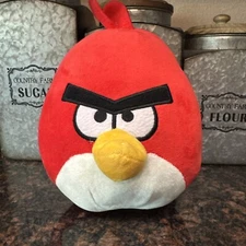 Angry Birds Red Plush Doll 8 Inch Soft Toy Mighty Mojo Video Game Character Used