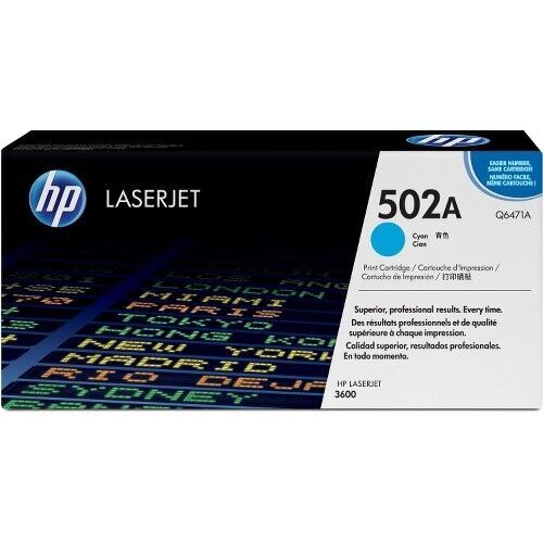 HP Q6471A Druckerpatrone Cyan 502A für LaserJet 3600 - Bild 1 von 1