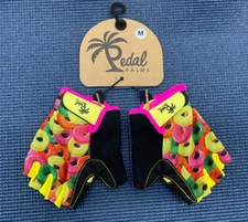 The Pedal Palms "Savers" Candy Short Finger Gloves Medium