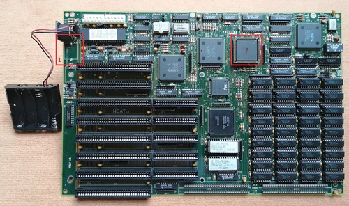 Vintage Mainboard 386SX 387SX NEAT SX-20 AMI-1131 & 36x D421000C