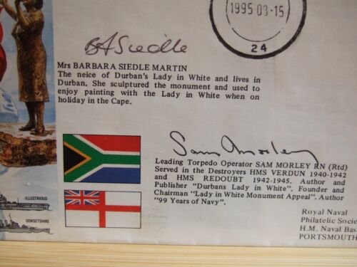 1995 South Africa Lady in White Monument Signed B.Siedle Martin RNSC(6)15 FDC! - Picture 2 of 5
