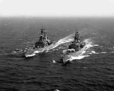USS Virginia CGN-38 and USS South Carolina CG...