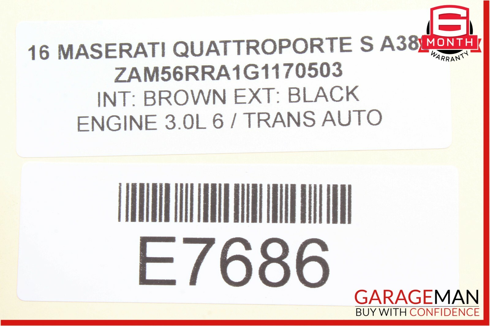 14-18 Maserati Quattroporte 3.0L ECU ECM Engine Computer Control Module Unit OEM